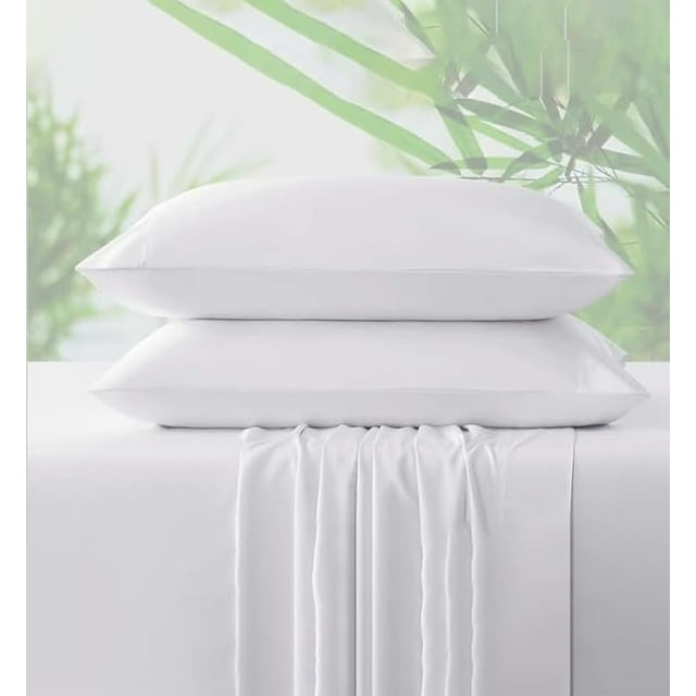 Blissbayweave 400 Thread Count Pillowcases Set of 2-100% Egyptian Cotton Pillow Cases with Long-Staple Combed Pillows for Sleeping, Soft & Silky Bed Pillow Cover Queen
